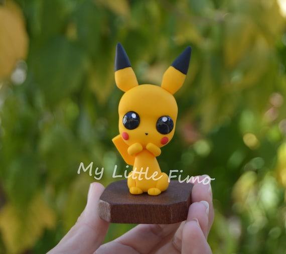 Figurine Pikachu Figurine Pokémon Décoration Pokémon Cake Topper Fimo  Décoration Gâteau Argile Polymère -  France