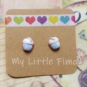 Cupcake earrings - Candy Earrings - Polymer clay earrings - Sweet Earrings - Fakefood Earrings - Miniature food - Bakery