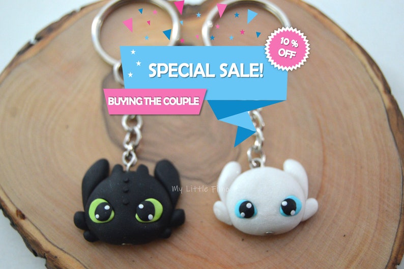 Night Dragon Keychain Light Dragon Necklace Black Dragon - Etsy