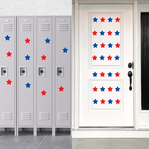 Star Shape Garage Door Flexible Magnets, Magnetic Stars Decal, July 4th Stars Porch Decor, Veterans Day Yard Art Decoration (Various Sizes)