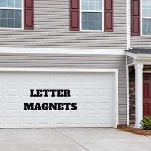 Large Individual Letter Flexible Magnet Sets, Magnetic Letter Decoration, Custom Text Magnets Porch Decor, Yard Art (Various Sizes)