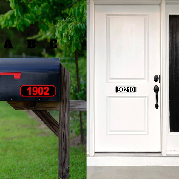 Flexible Magnetic Street Address Sign for Garage Door, Home Address Magnet Sign for Mailbox, Metal Door House Number Sign (Various Sizes)