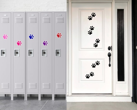 Paw Print Flexible Magnet for Garage Door, Front Door, Animal Lover's Magnetic Paw Print Decoration (Various Sizes)