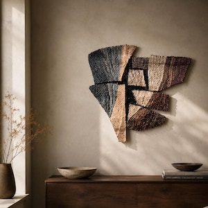 Sidsel Bergløff Textile Art | Norwegian Fiber Art Installation | Sculptural Wall Hanging | Mid Century Modern Textile