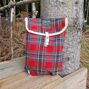 sac à dos vintage pour enfants, Bergan's Original, sac rétro pour enfants, sac à dos à carreaux, accessoire rétro pour enfants, vintage nordique, petit sac à dos rétro