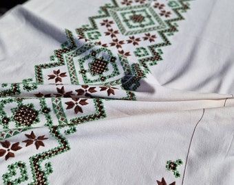 Vintage Embroidered Tablecloth | Hardanger Embroidery | Norwegian Embroidery | Fine Linens | Vintage Tablecloth | Scandinavian Linens