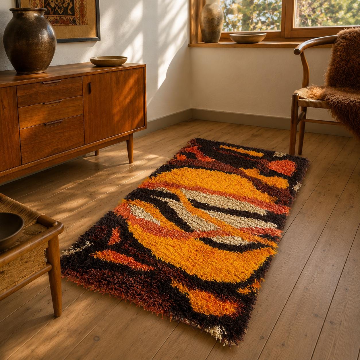 Danish Rya Rug - Etsy