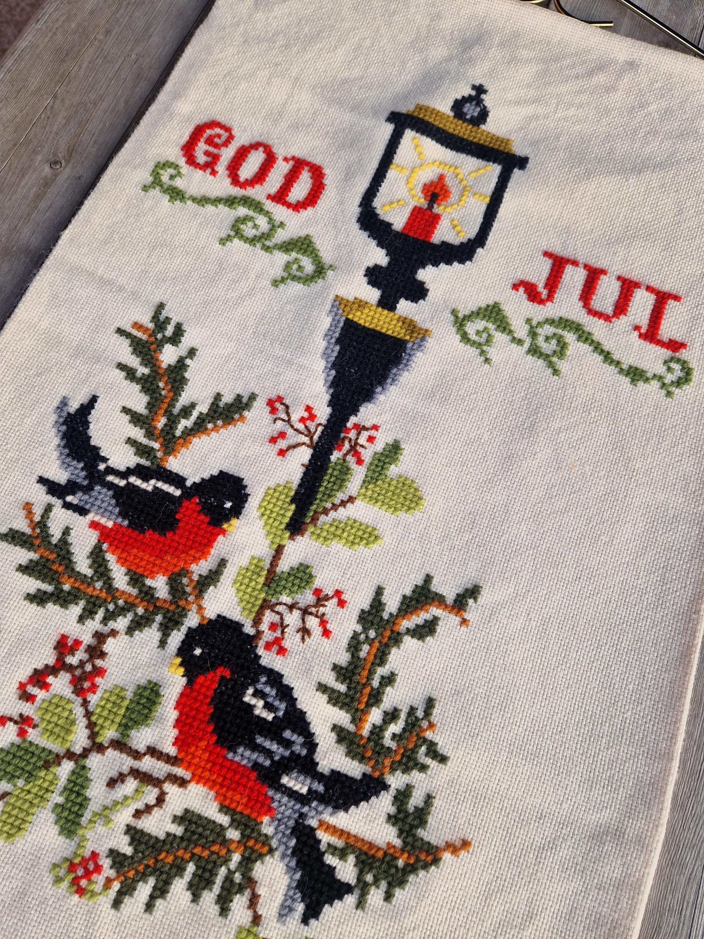 Sweden＊GOD JUL＊Christmas tapestry・* God Jul But First Fika Cute Scandinavian Merry Christmas