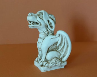 Octavius the gargoyle - Beautiful seated winged gargoyle
