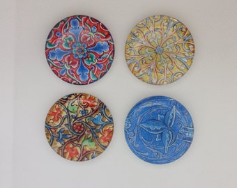 Mittelalterliche Beleuchtungsmagnete aus Resin: Dekorative Kühlschrankmagnete