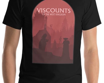 Viscounts of the West Kingdom Board Game Unisex T-Shirt - Minimalist Travel Design  - Officially Authorised Accessory