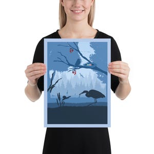 Wingspan Birds Board Game Poster - Minimalist Travel Wall Art - Etsy