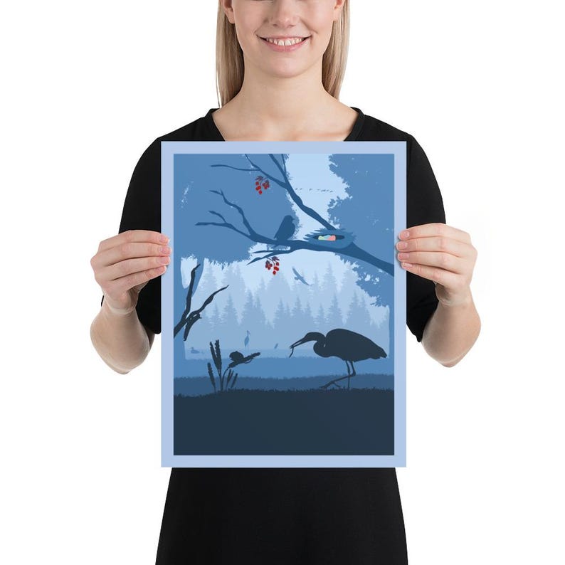 Wingspan Birds Board Game Poster - Minimalist Travel Wall Art - Etsy