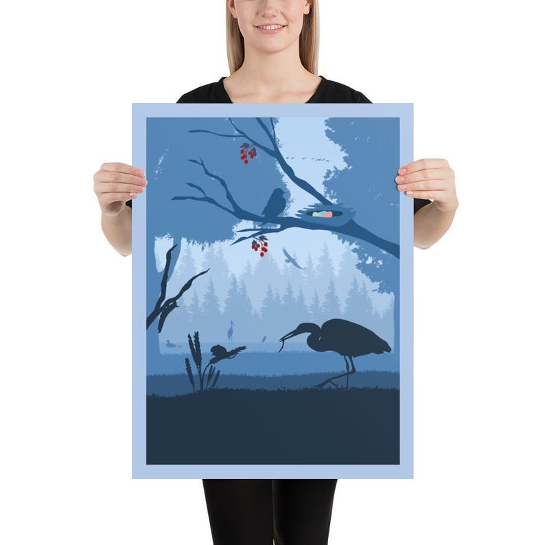 Wingspan Birds Board Game Poster - Minimalist Travel Wall Art - Etsy