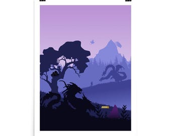 Wyrmspan Dragon Board Game Poster - Minimalist Travel Wall Art