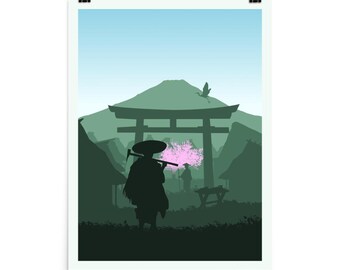 Tokaido Board Game Poster - Minimalist Travel Wall Art