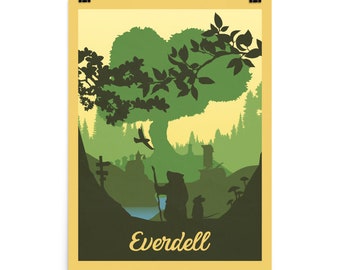 Everdell Board Game Poster - Minimalist Travel Wall Art - Officially Authorised Accessory