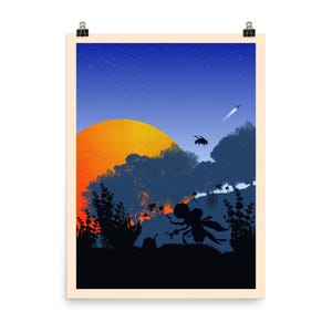 Apiary Night Board Game Poster - Minimalist Travel Wall Art