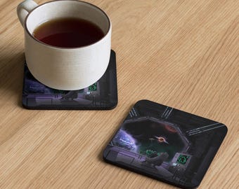 Captain's Clarity Meeple Coffee - Board Game - Tabletop Gaming Inspired Drinks Coaster