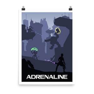 Adrenaline Board Game Poster - Minimalist Travel Wall Art - Officially Authorised Accessory