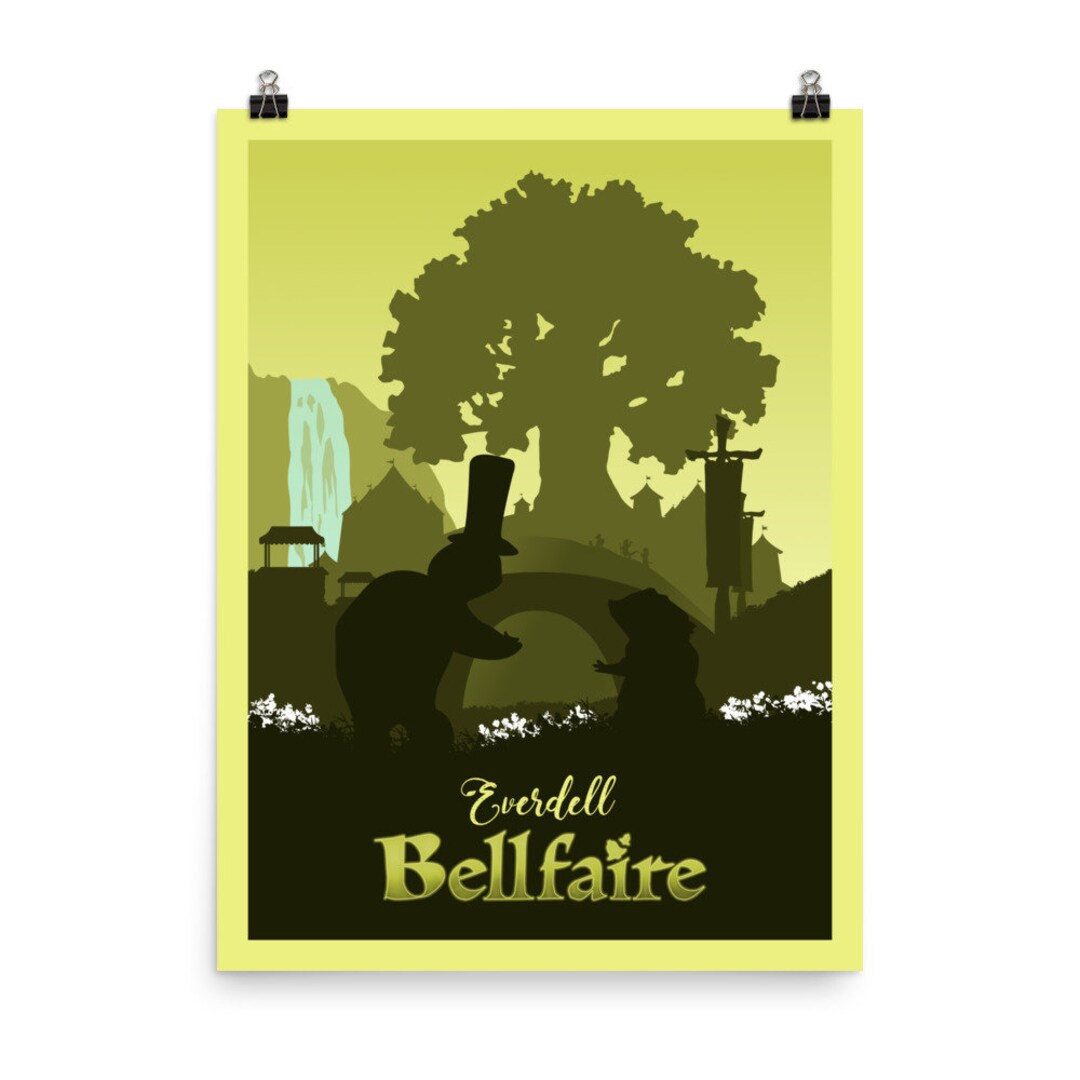 Everdell Bellfaire Board Game Poster - Minimalist Travel Wall Art ...