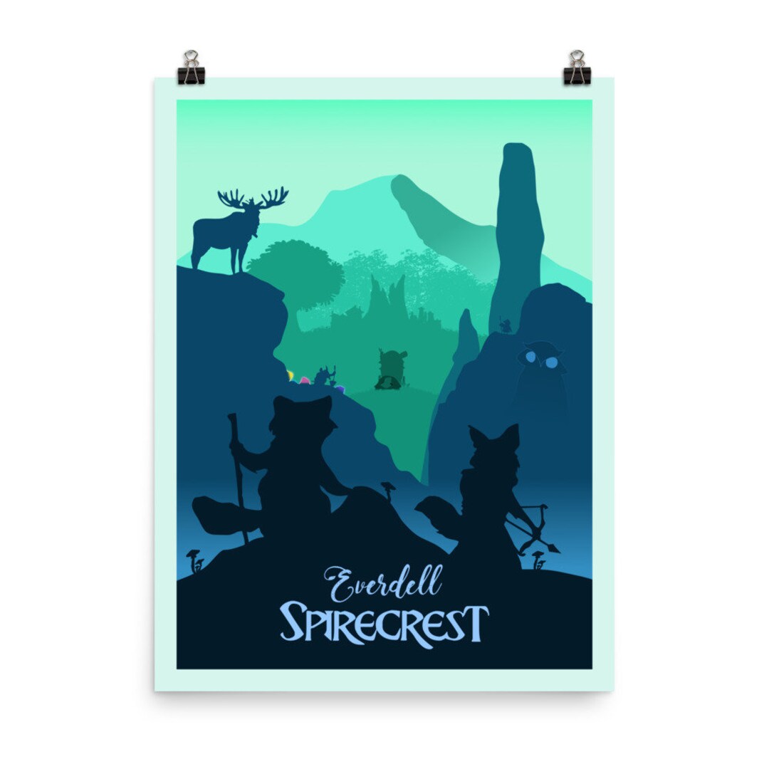 Everdell Spirecrest Board Game Poster - Minimalist Travel Wall Art ...