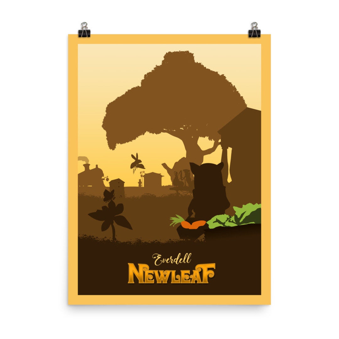 Everdell Newleaf Board Game Poster - Minimalist Travel Wall Art ...