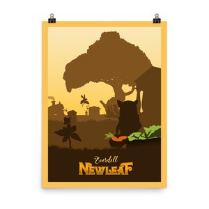 Everdell Newleaf Board Game Poster - Minimalist Travel Wall Art ...