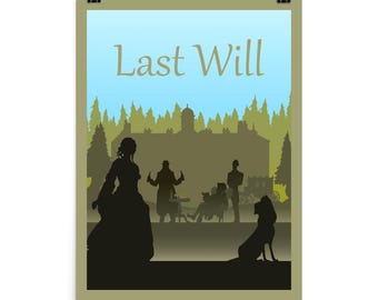 Last Will Board Game Poster - Minimalist Travel Wall Art - Officially Authorised Accessory