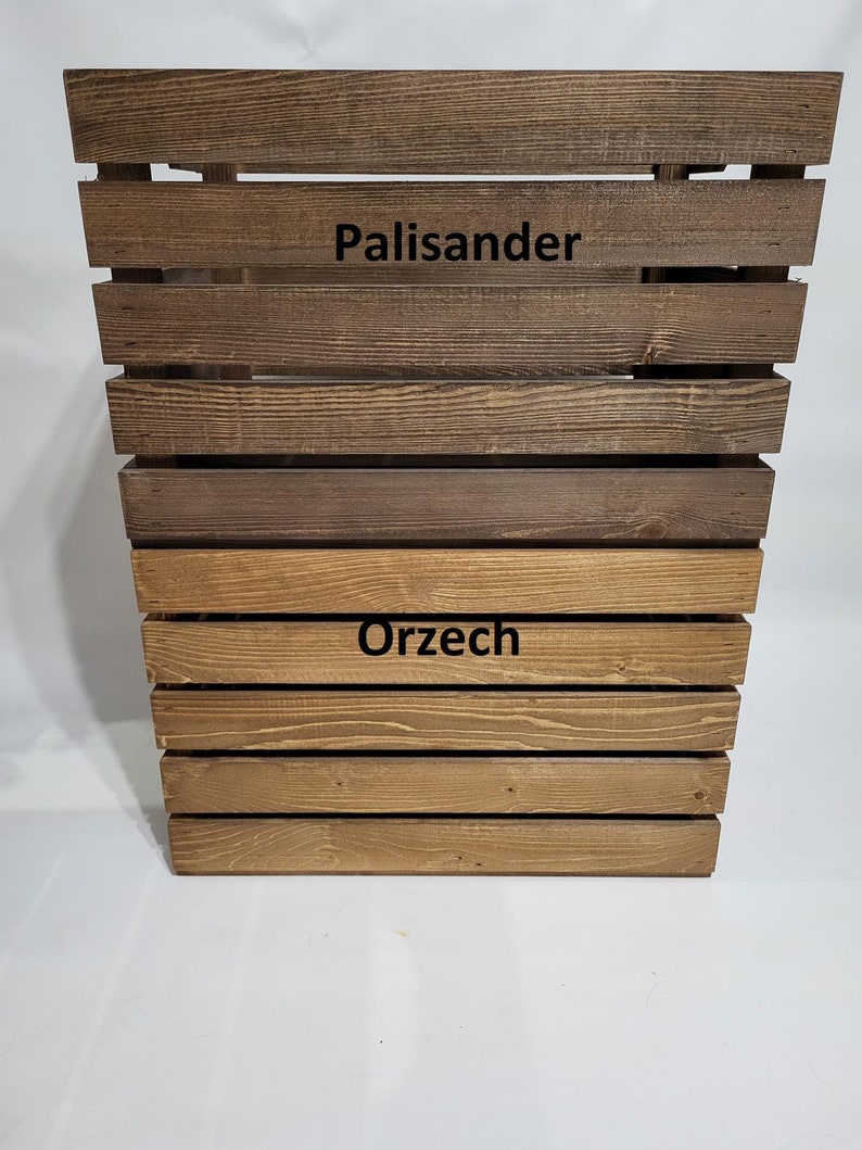 Bench and Storage Chest Upholstered Stool Seat Chest Made of Wood, Stool Bench with Storage Space, Crate Box 60 x 40 x 44 cm, Nut image 6