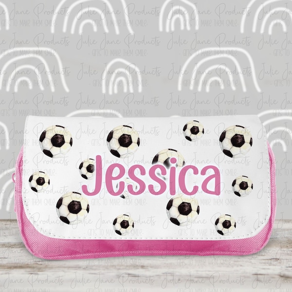 Personalised pencil case | Football pencilcase | Girls back to school | Girls pencilcase