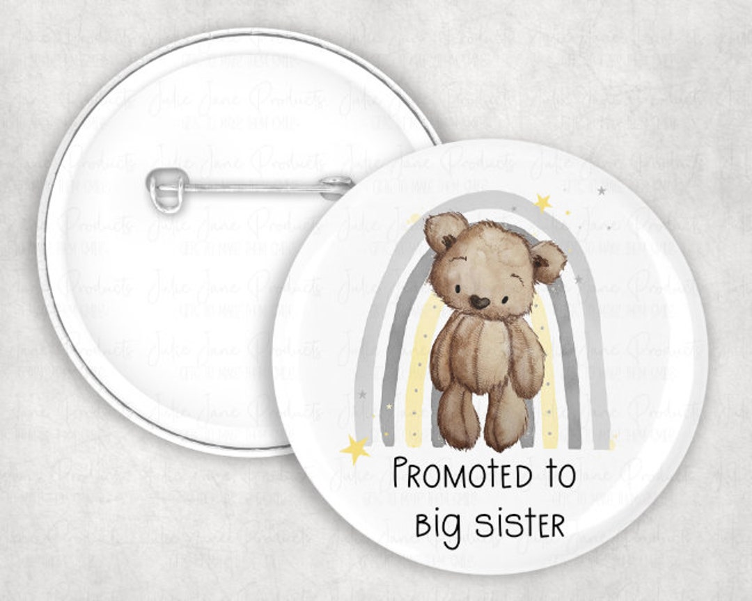 Big Sister Badge Promoted to Big Sister Gift Big Sister - Etsy