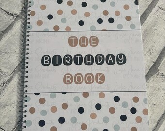 Birthday interview book | Keepsake memory book | Birthday book | New baby gift | Age 1-18 years