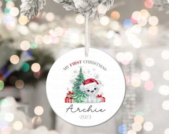 Personalised Baby's First Christmas Bauble | Baby's first Christmas 2023 | Baby Christmas Tree Decoration | New baby gifts