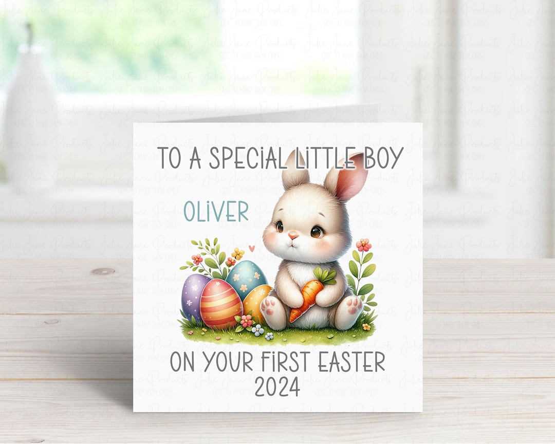 First Easter Card | Personalised Easter Card | Easter Card for Boys ...