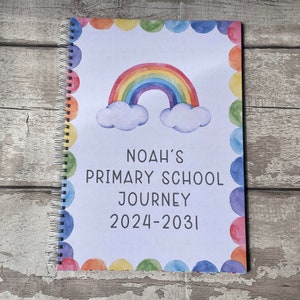 First day of school gift | Starting school gift | Personalised school keepsake book | School journey journal | Photo prop