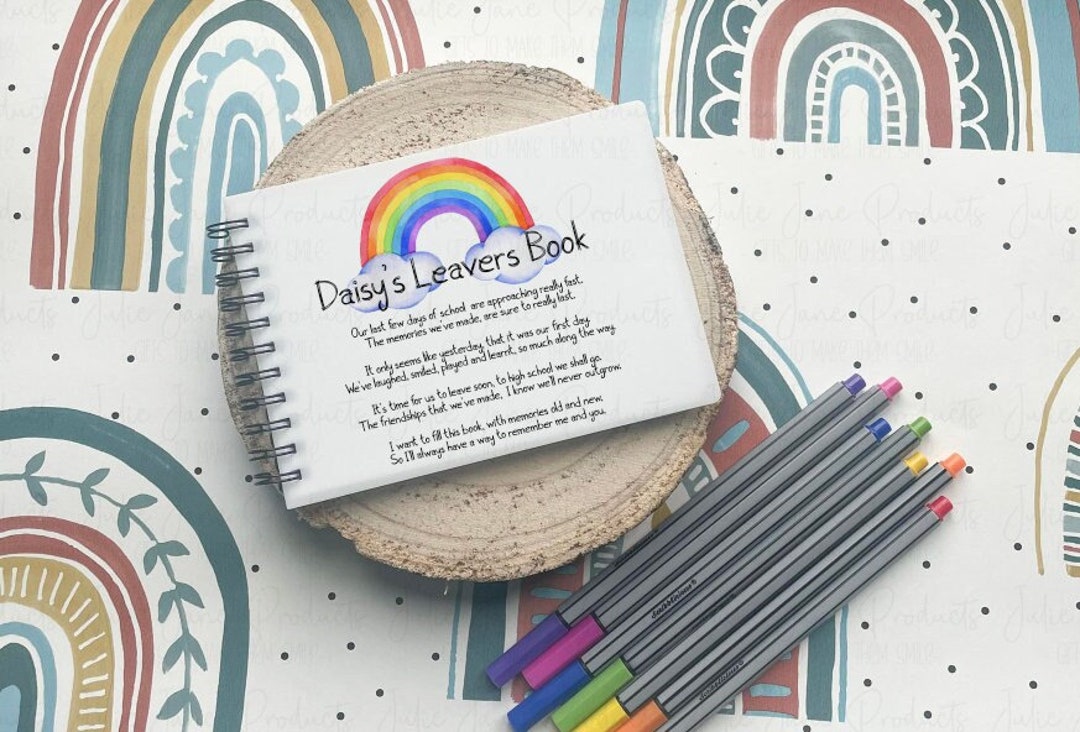 School Leavers Book Personalised Leavers Book Autograph Book Year 6