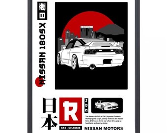 Initial D S13 180sx 240sx Kenji Akina Speed Stars RPS13 White