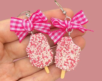 Strawberry Popsicle Earrings