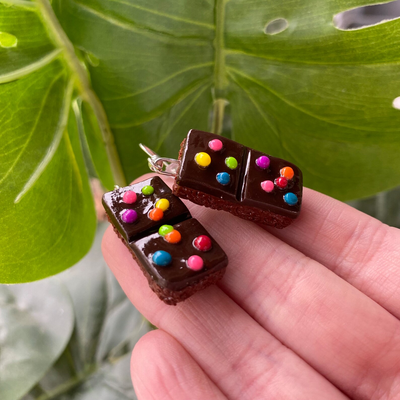 Cosmic Brownie Earrings Handmade Little Debbie Earrings Cute Etsy