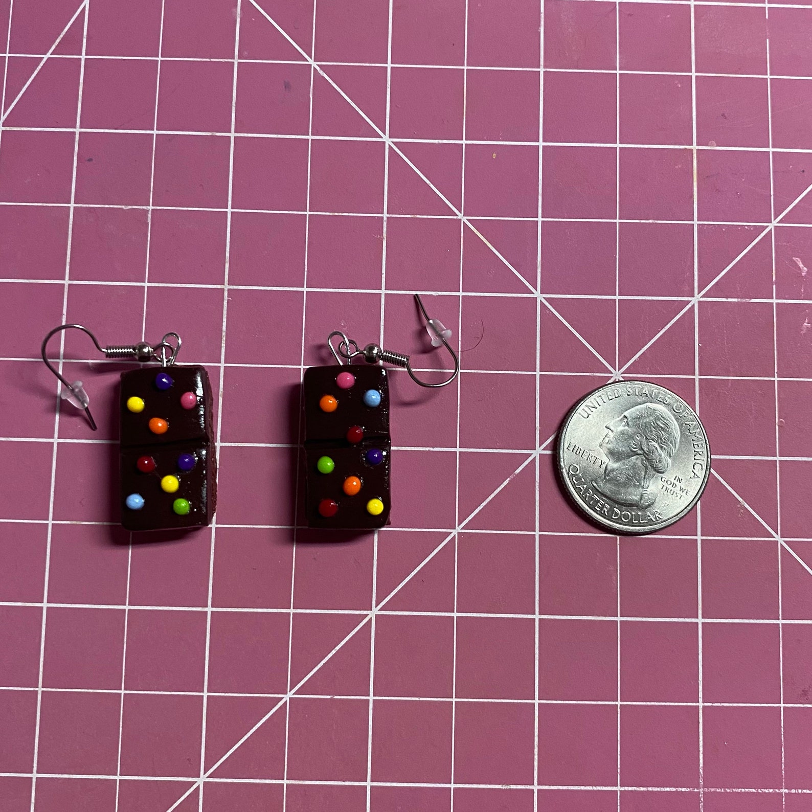 Cosmic Brownie Earrings Handmade Little Debbie Earrings Cute Etsy