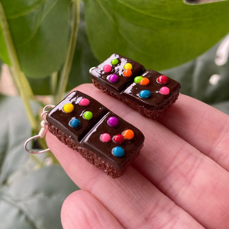 Cosmic Brownie Earrings Handmade Little Debbie Earrings Cute Etsy