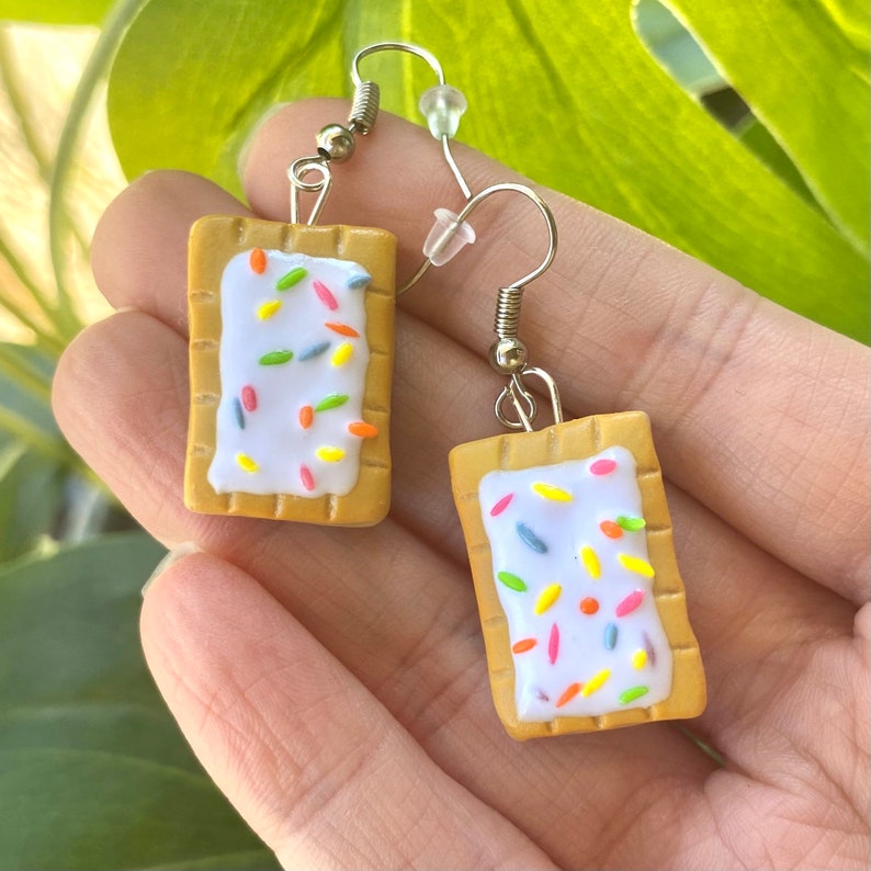 Pop Tart Breakfast Pastry Earrings Nostalgic Food Gifts Etsy