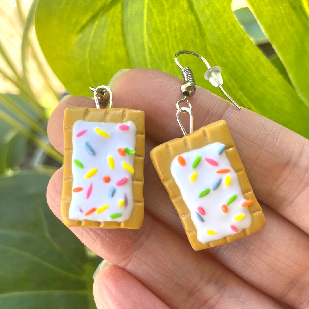 Pop Tart Breakfast Toaster Pastry Earrings Nostalgic Food Etsy