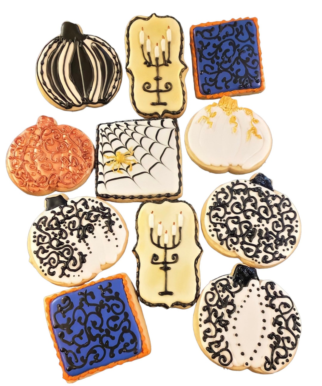 Lot De 7 Emporte-pièces Halloween En Acier Inoxydable - Citrouille, Fantôme, Araignée, Sorcière... - Pour Biscuits, Pâtisserie - 11