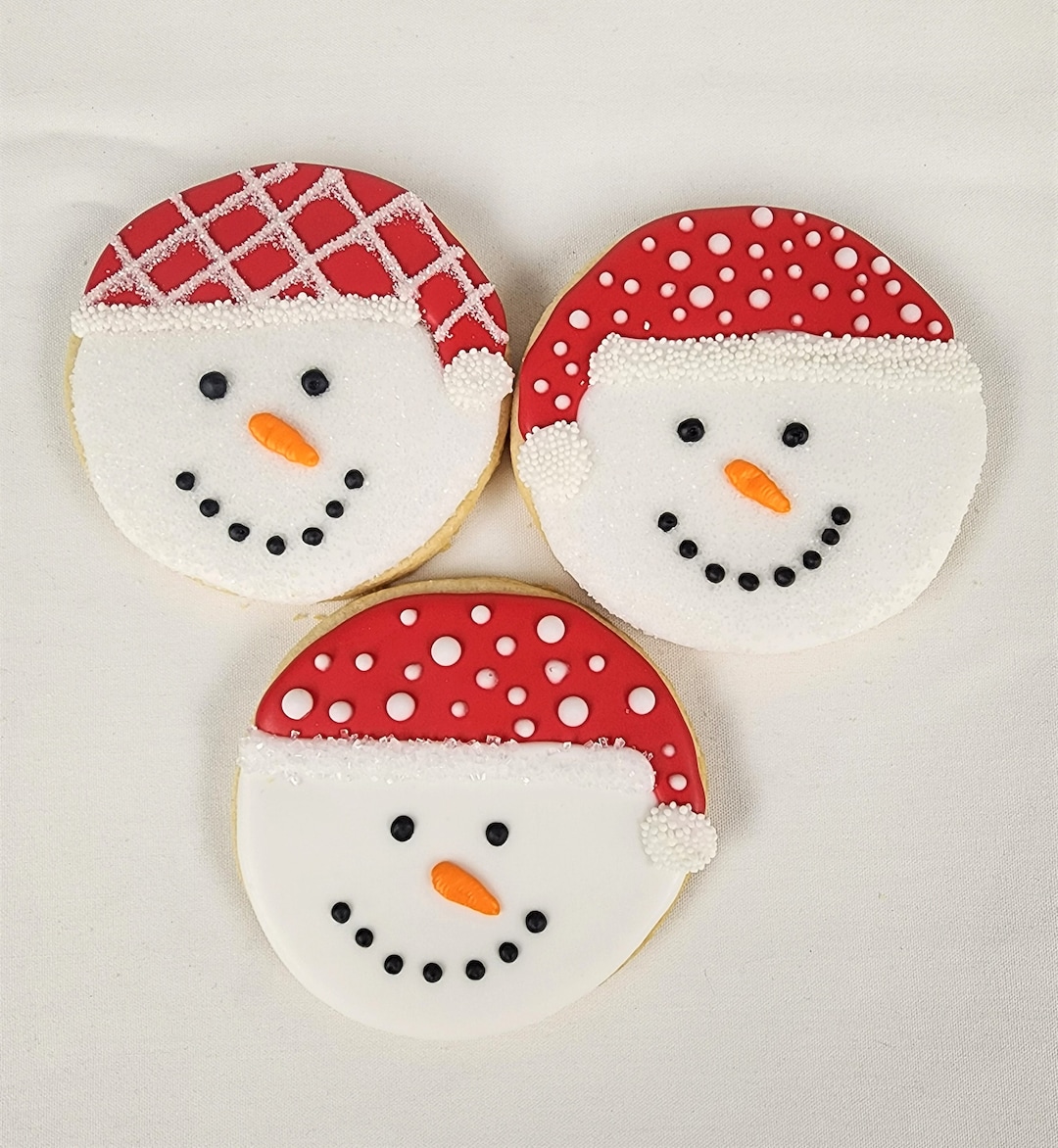 Snowman Cookies., Decorated Christmas Cookies, Snowman Face Cookies ...