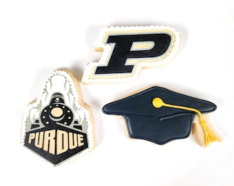 Purdue Cookies, College graduation,  Cookies, Boilermakers, Purdue Graduation