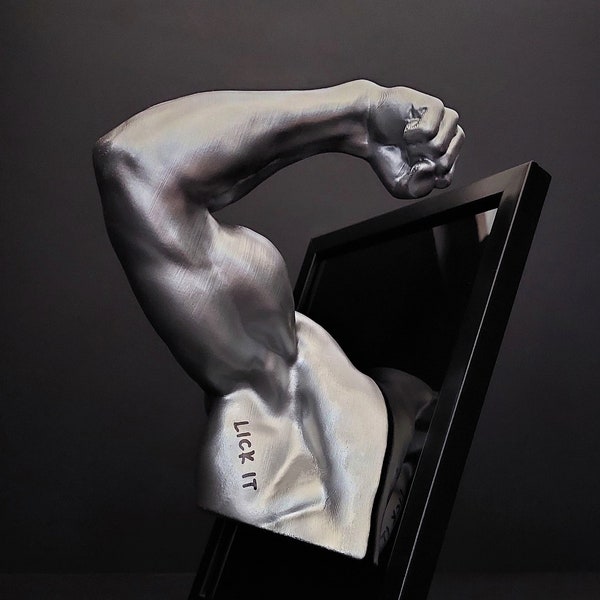 Armpit Fetish 3D Art Sculpture - Lick It Hand Statue - Homoerotic Gay Queer Home Decor