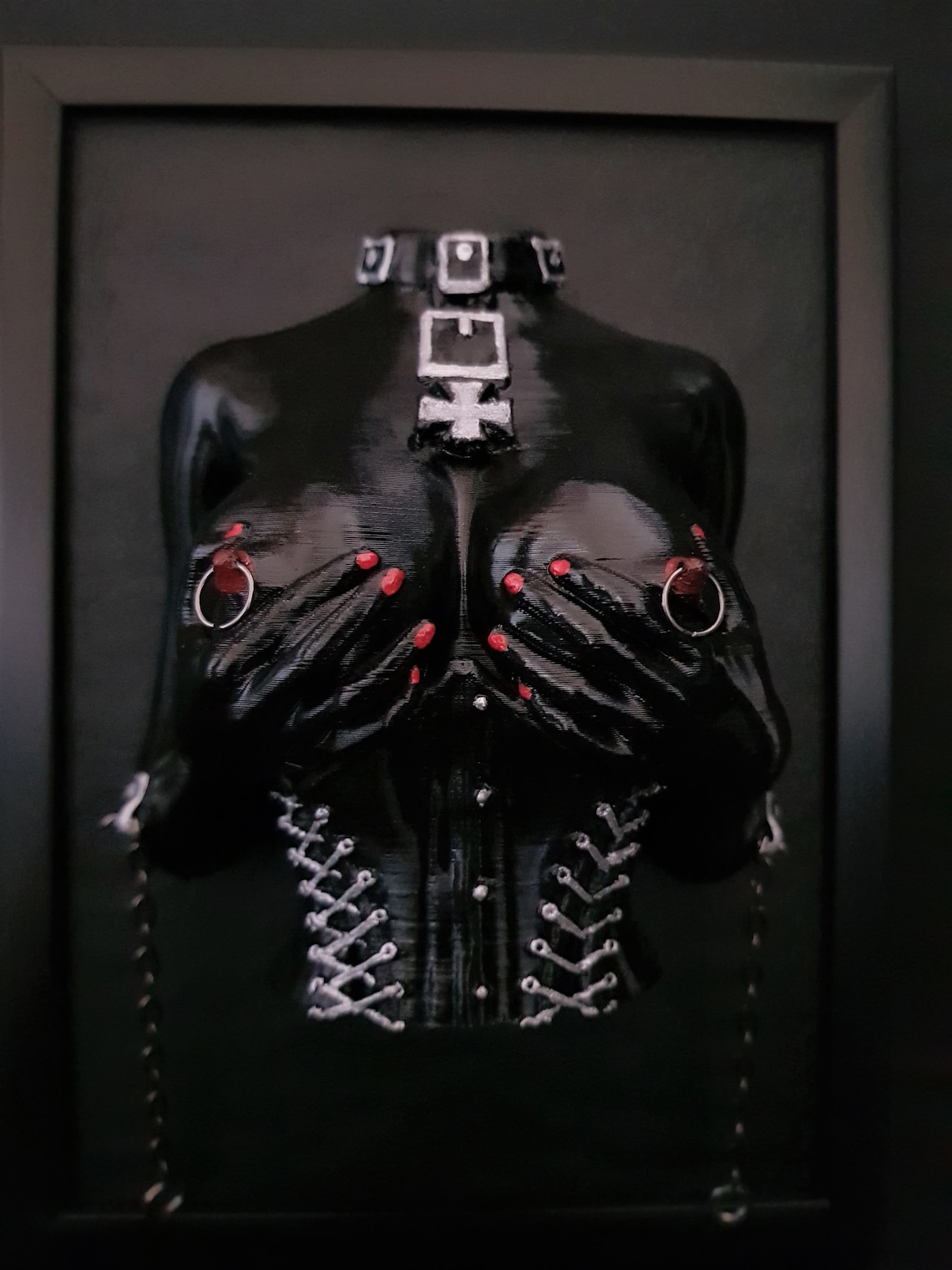Mrs. BDSM 3D Art Sculpture Bondage Erotic Chained Fetish | Etsy