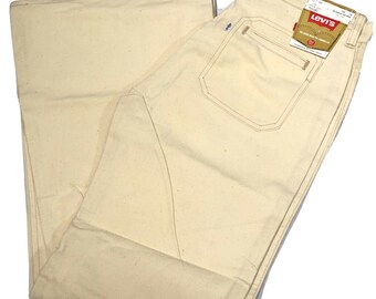 MAPLE Leaf 1960/'s 70/'s Vintage Cream White Bell Bottoms Pants with Rust Orange Green Leafy Design size Small Oh CANADA